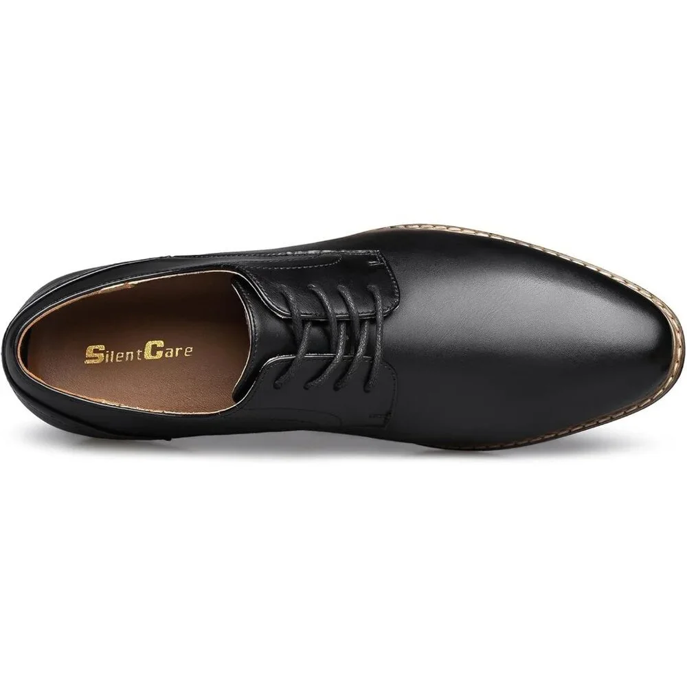 Men's Black Oxford Formal Dress Business Comfortable Classic Lace Up Shoes